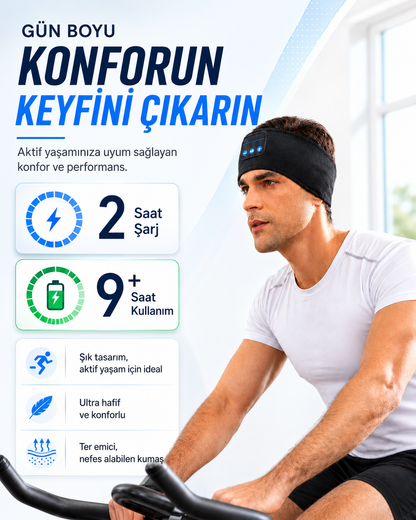 PodsSet Kablosuz Bluetooth Uyku ve Spor Bandı